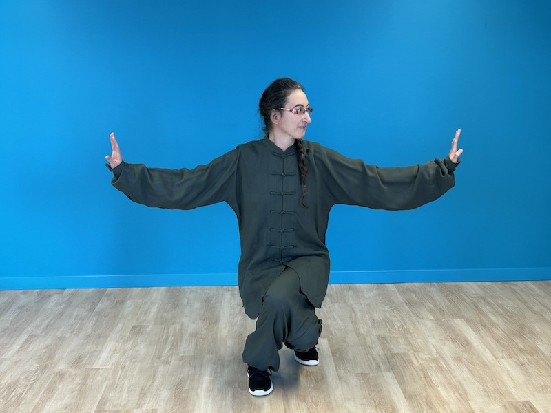 Professeure de Qi Gong à Vernier et Geneve pratiquant le mouvement Bander l