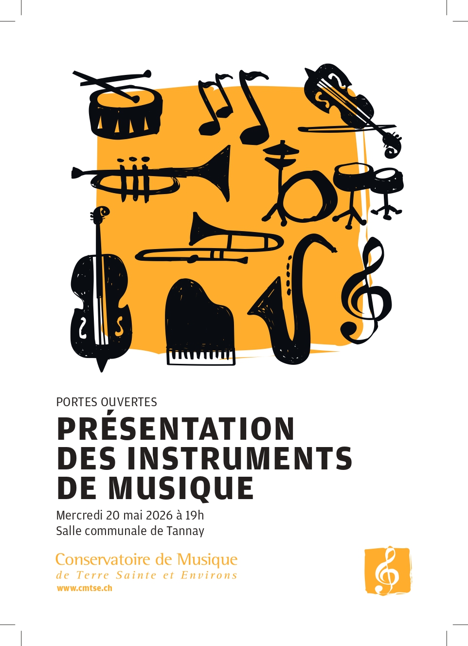 affiche pr&eacute;sentation des instruments &agrave; Tannay