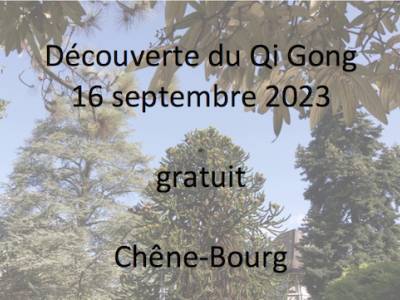 Découverte du Qi Gong 16 septembre